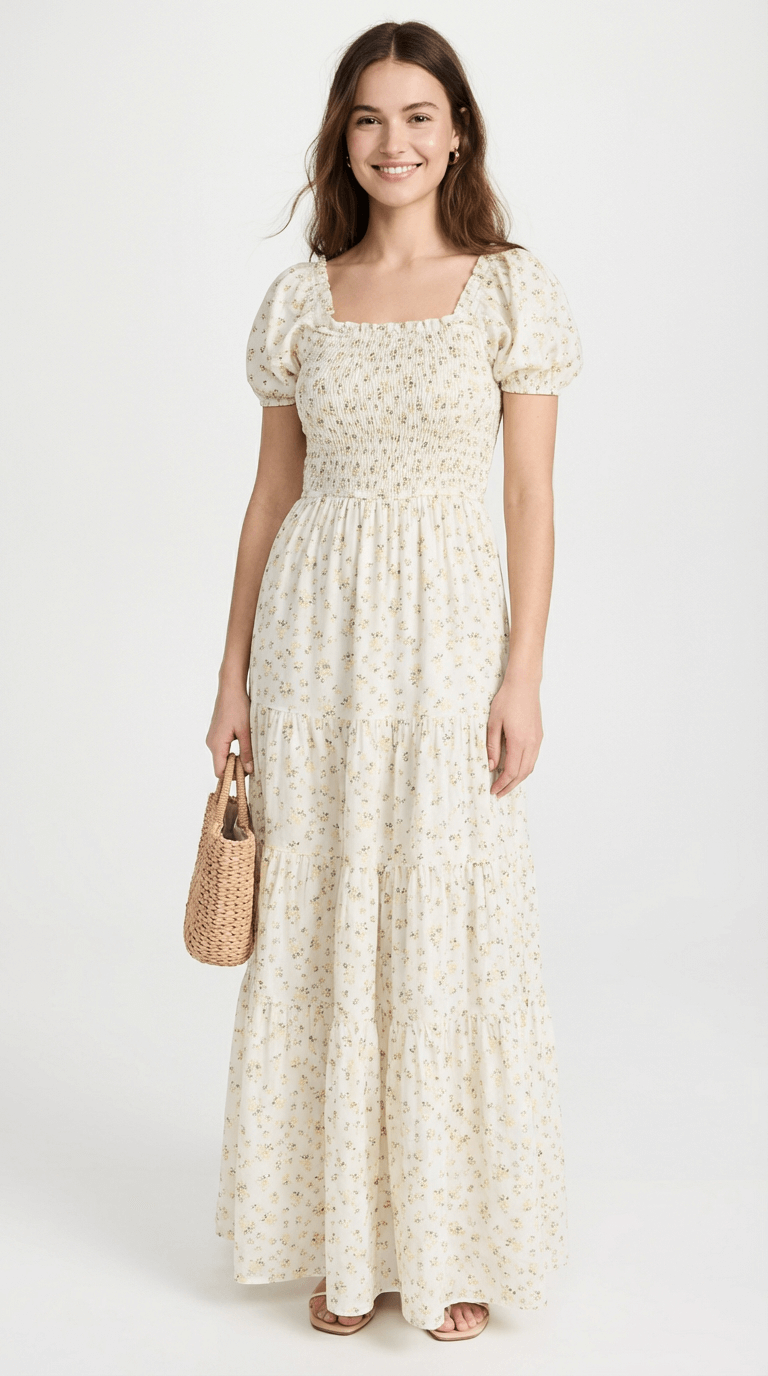 Lianelle | Floral Smocked Maxi Dress