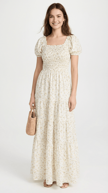 Lianelle | Floral Smocked Maxi Dress