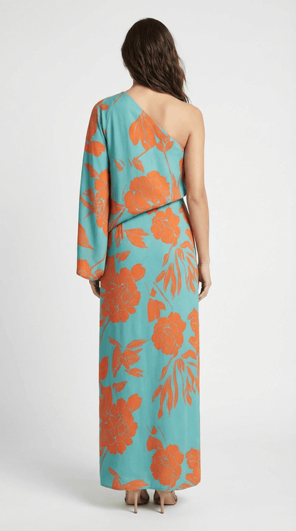 Rosella | Printed One-Shoulder Floral Dress